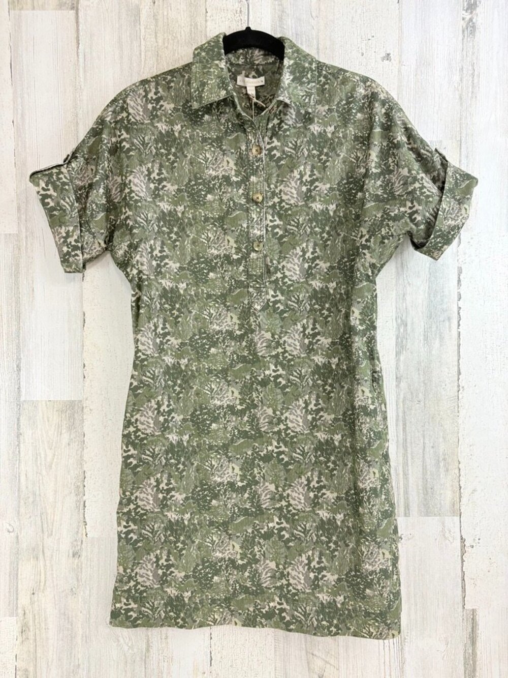 Ann Mashburn Sz S Molly Shirtdress Dress Liberty London Harkness Forest Cord
